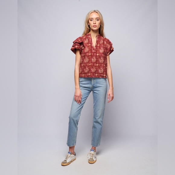 Ulla Johnson Lilli Top in Amaranthus size 4 - Picture 2 of 16